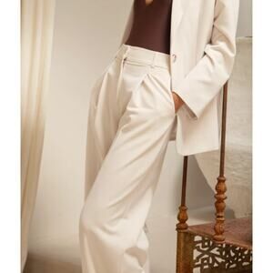 Rosae Paris Le Tiago Trouser Pants Ecru Size 36/4